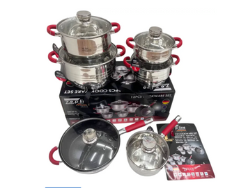 Set de vase Zepline 12 piese ZP-115 + blender cadou