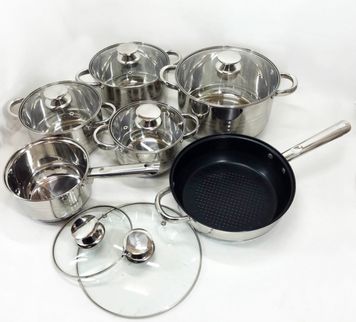 Set 12 &icirc;n 1 din oțel inoxidabil + cadouri